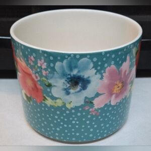 Pioneer Woman Breezy Blossom Crock Utensil Holder Farmhouse Shabby Style